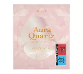 Гидрогелевая маска для лица с жемчужной пудрой PETITFEE Aura Quartz Hydrogel Face Mask [Crystal Rose]